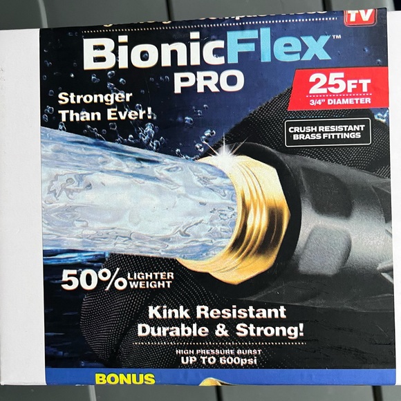 Other Nib Bionic Flex Pro Lightweight Compact Garden Hose 25 Spray